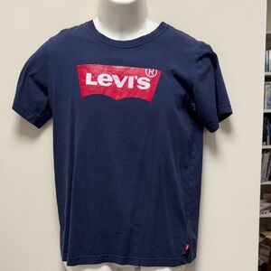 Levi's Dark Blue Tee with Red Logo